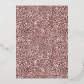 Luxe Folie 30e Roos Wijnvolwassene Verjaardag Folie Uitnodiging (Achterkant)