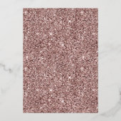 Luxe Folie 60e Roos Wijnvolwassene Verjaardag Uitnodiging (Achterkant)