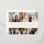 Luxe FOLIE Collage sparen het Briefkaart Datum (Voorkant / Achterkant)