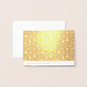 Luxe FOLIE FOTO vouwt elegante bladeren WEDING Folie Kaarten (Met envelop)