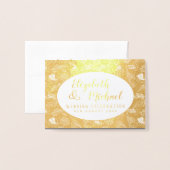 Luxe FOLIE FOTO vouwt elegante bladeren WEDING Folie Kaarten (Voorkant met envelop)