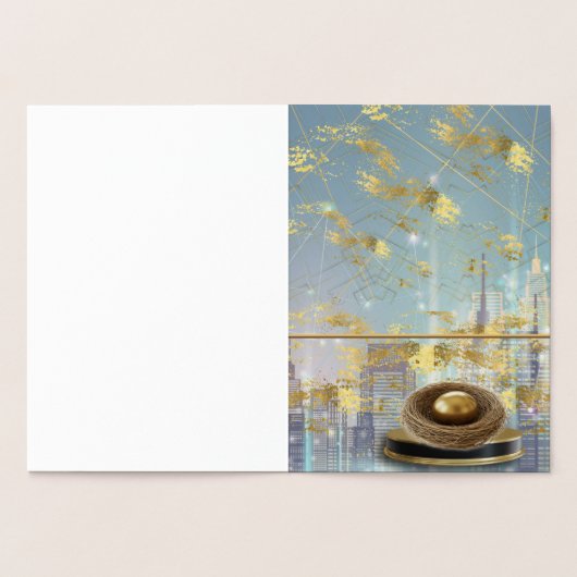 Luxe Folie Paas Uitnodigingskaart Kaarten (Binnen)