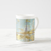 Luxe Folie Paaskaart Bone China Mok (Voorkant rechts)
