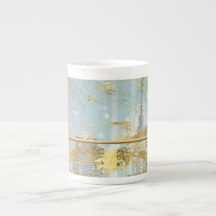 Luxe Folie Paaskaart Bone China Mok
