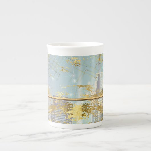 Luxe Folie Paaskaart Bone China Mok (Voorkant)