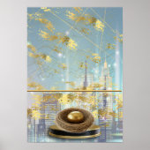 Luxe Folie Pasen Kaart Poster (Voorkant)