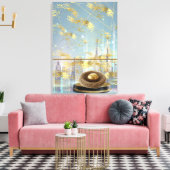 Luxe Folie Pasen Kaart Poster Canvas Afdruk (Insitu (Woonkamer))