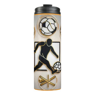 "Luxe Football stijl" Thermosbeker