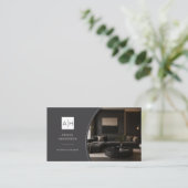 Luxe foto QR-code interieurontwerper Visitekaartje (Staand voorkant)