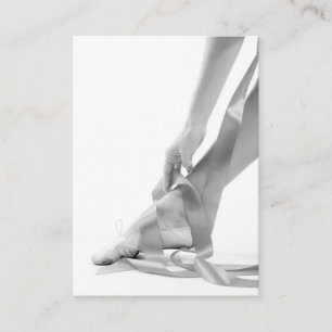 Luxe fotoballet-schoolontwerp visitekaartje