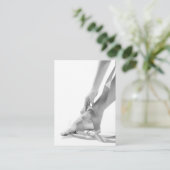 Luxe fotoballet-schoolontwerp visitekaartje (Staand voorkant)