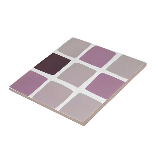 luxe frambozentegels tegeltje (Zijkant)