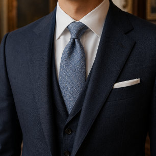 Luxe Frans blauwe jacquard das Oude rijkdom