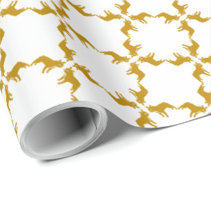 Luxe Franse Bulldog grafisch patroon Cadeaupapier