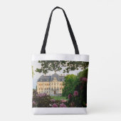 Luxe Franse Kasteel Bloemmotief Tote Tas (Achterkant)