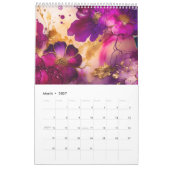 Luxe Fuchsia Bloemen 2025 Kalender (Mar 2027)