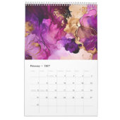 Luxe Fuchsia Bloemen 2025 Kalender (Feb 2027)