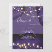 Luxe Galaxy Retirement Party - Sterrennacht Kaart (Voorkant)