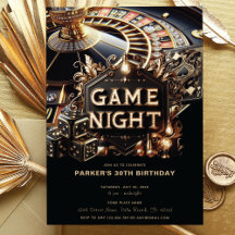 Luxe Game Night Party Zwart Goud