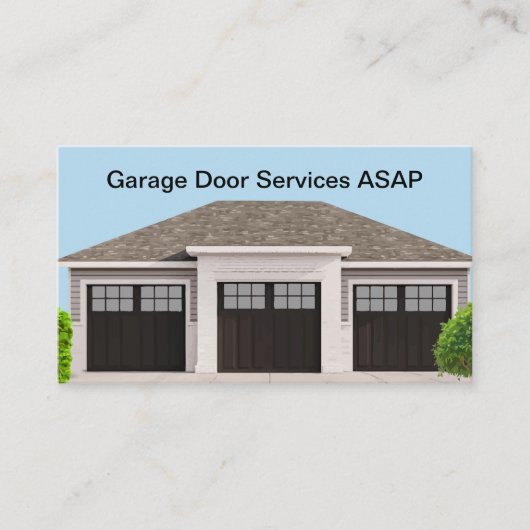 Luxe Garagedeuren Visitekaartje Design (Voorkant)