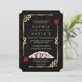 Luxe Gatsby Casino Vegas Kaart (Staand voorkant)