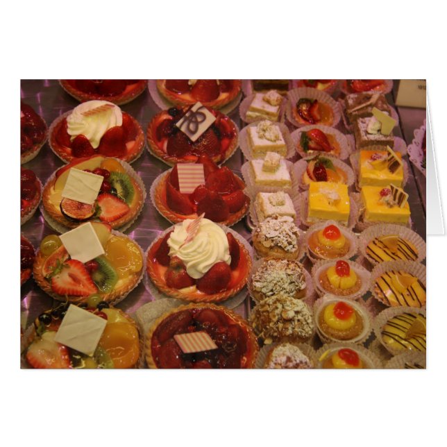 Luxe gebak in een Franse winkel (Voorkant Horizontaal)