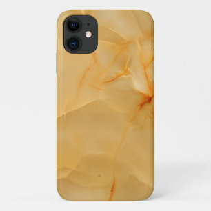 Luxe Geel Amber Onyx Marmer Textuur Hoesje