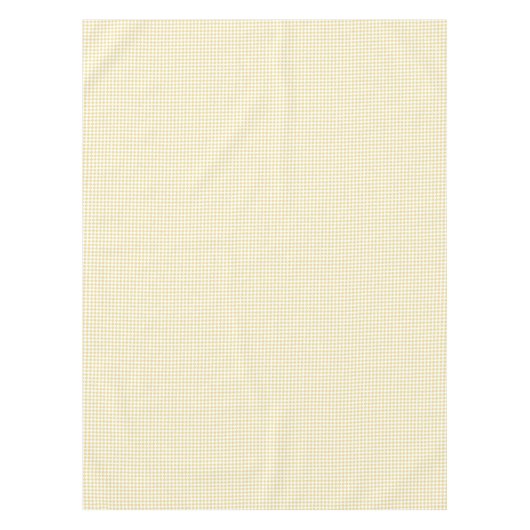 Luxe Geel Goud Wit Geruit Patroon Retro Tafelkleed (Voorkant)