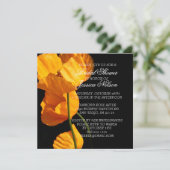 Luxe Geel IJsland Poppy Vrijgezellenfeest Invite Kaart (Staand voorkant)