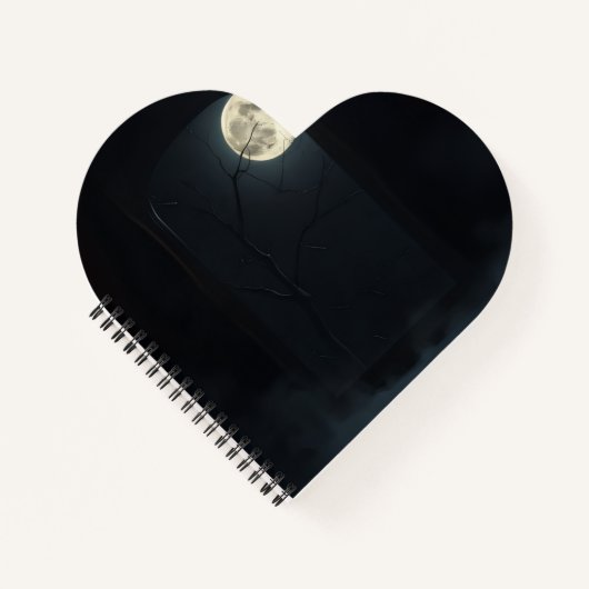 Luxe Geest Gothic Spiegel Halloween Notitieboek (Voorkant)
