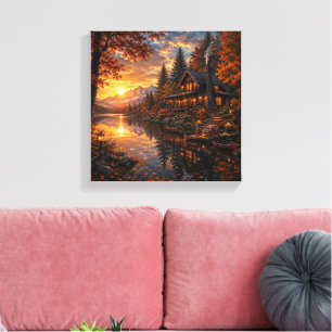 Luxe Geestelijk Landhuis Halloween Muurkunst Got Canvas Afdruk