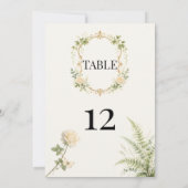 Luxe Geheime Tuin Trouwtafel Nummers Kaart (Achterkant)