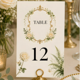Luxe Geheime Tuin Trouwtafel Nummers Kaart
