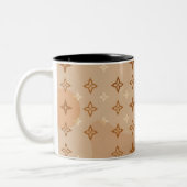 Luxe geïnspireerde monogram tweekleurige koffiemok (Links)