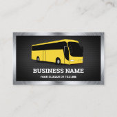 Luxe gele bus sightsee Tours Travel Agent Visitekaartje (Voorkant)