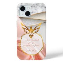 Luxe geloof roze satijn marmer goud duif