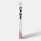 Luxe geloof roze satijn marmer goud duif Case-Mate iPhone case (Achterkant / Links)