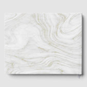 Luxe gemarmerde en gouden bruiloft gastenboek (Achterkant)