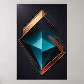 Luxe Geometrie: De Glans van de Toekomst in A Poster (Voorkant)