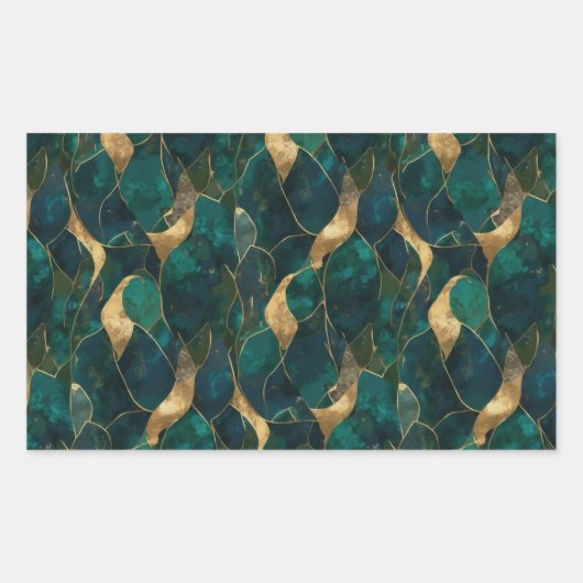 Luxe geometrische Abstracte Sticker (Voorkant)