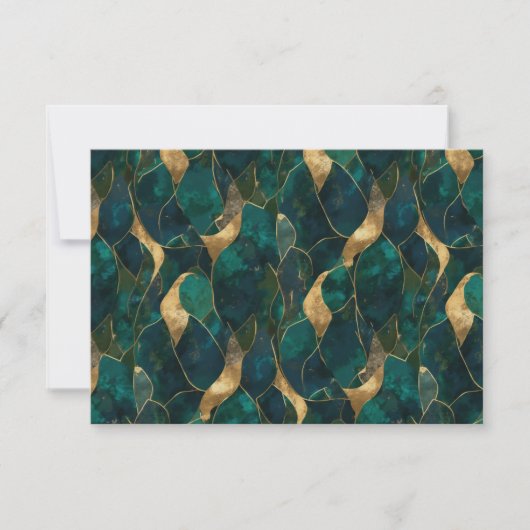 Luxe geometrische Abstracte uitnodiging (Voorkant)