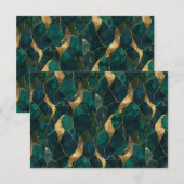 Luxe geometrische Abstracte uitnodiging (Voorkant / Achterkant)