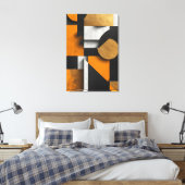 Luxe Geometrische Compositie Canvas Afdruk (Insitu (Slaapkamer))