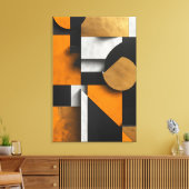 Luxe Geometrische Compositie Canvas Afdruk (Insitu (Woonkamer))