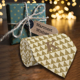 Luxe geometrische glitter driehoek personaliseren stropdas