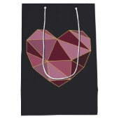 Luxe Geometrische Hart Cadeautas (Achterkant)