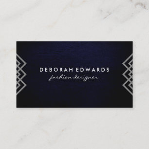 Luxe geometrische lijnen Chic-structuur Visitekaartje