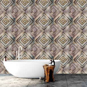 Luxe, geometrische marmeren steen DIY Peel & Stick Behang