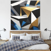 Luxe Geometrische Prisma Canvas Afdruk (Insitu (Slaapkamer))