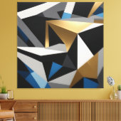Luxe Geometrische Prisma Canvas Afdruk (Insitu (Woonkamer))